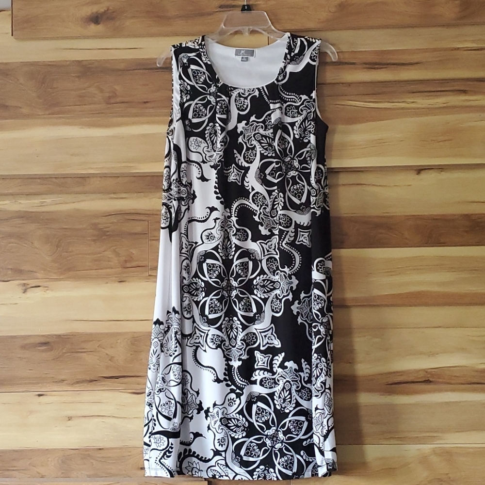 JM Collection black and white dress